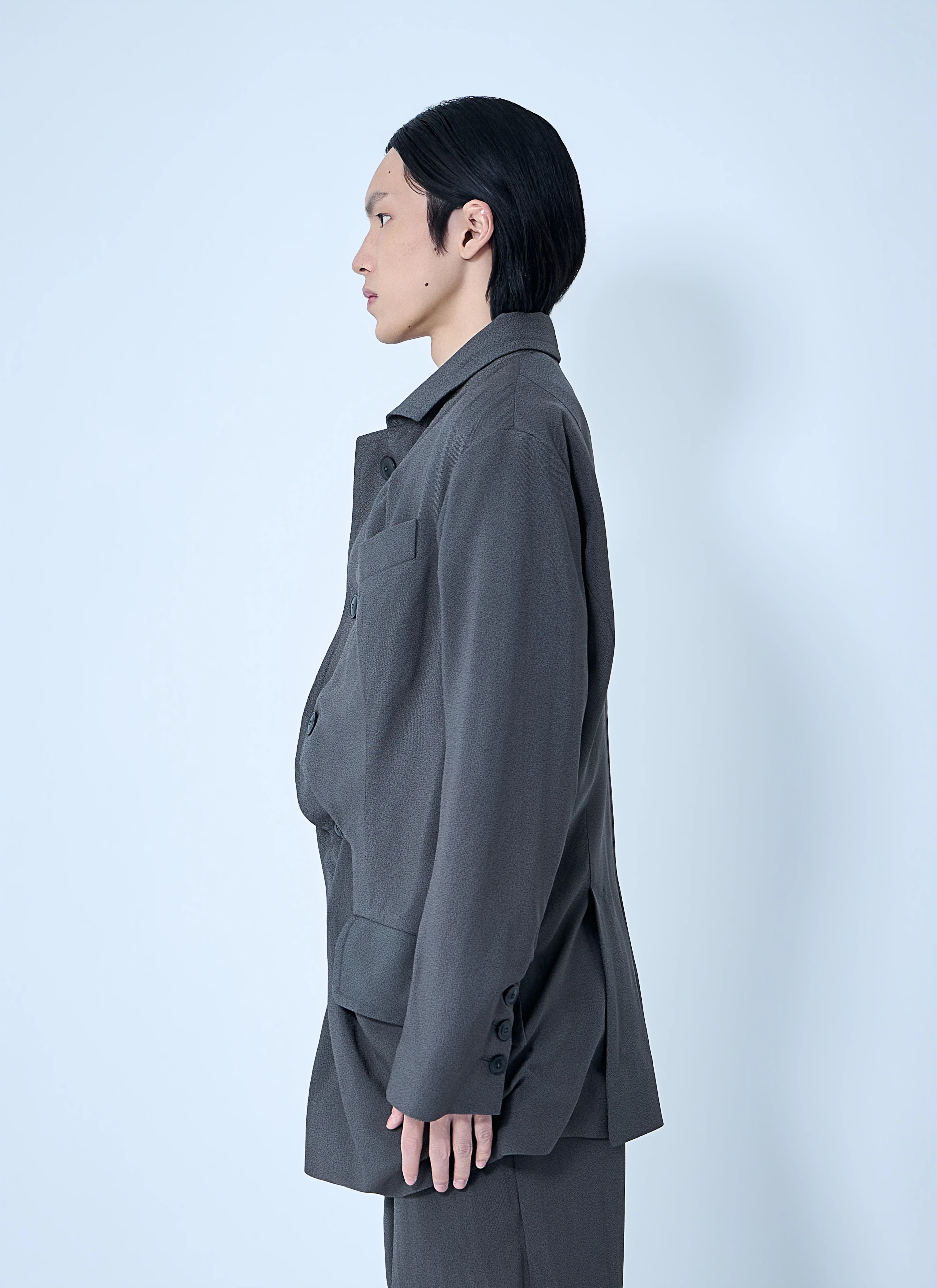 Vivienne Westwood Men Asymmetrical Wool Blazer - Image 3