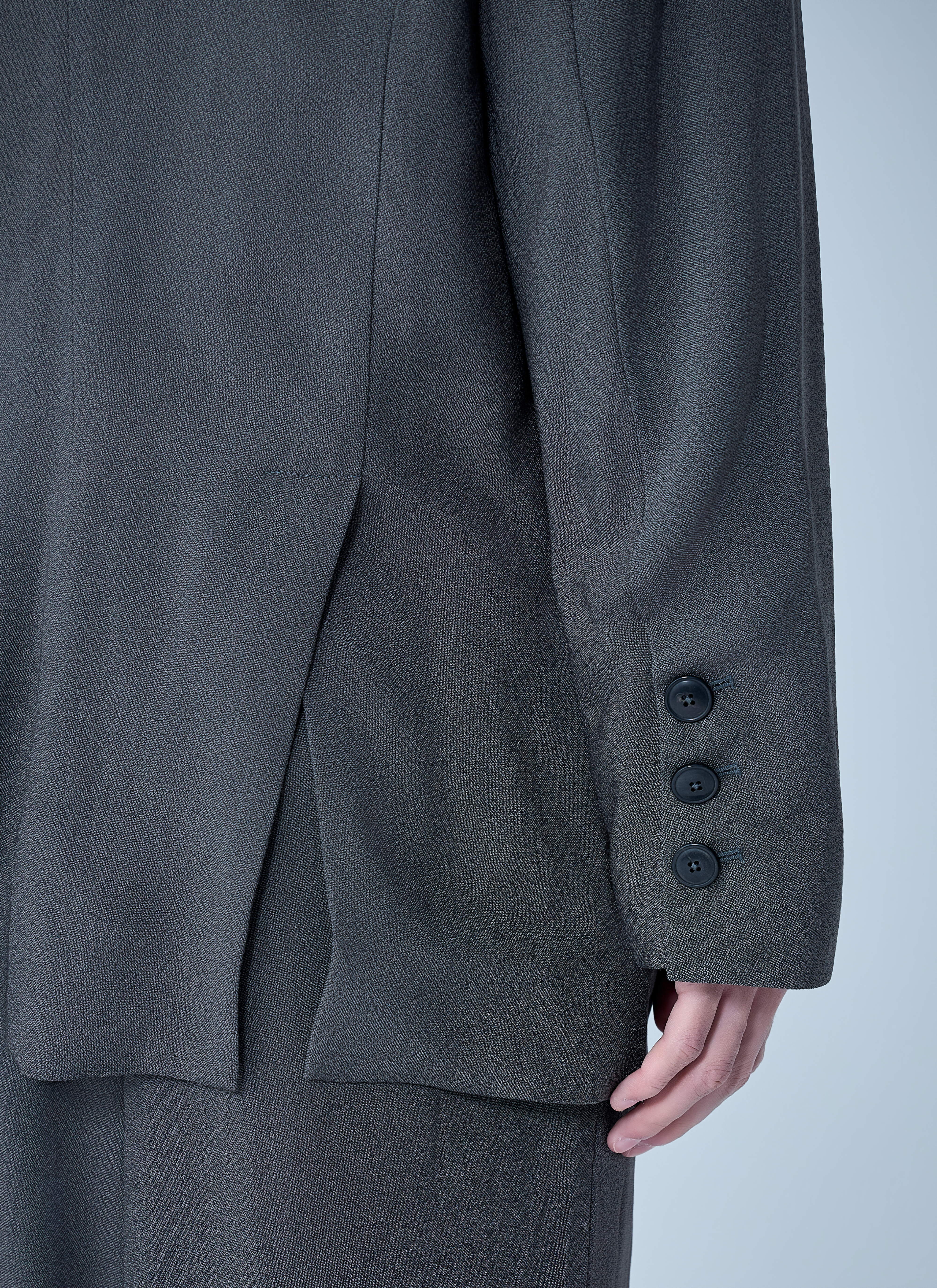 Vivienne Westwood Men Asymmetrical Wool Blazer - Image 6