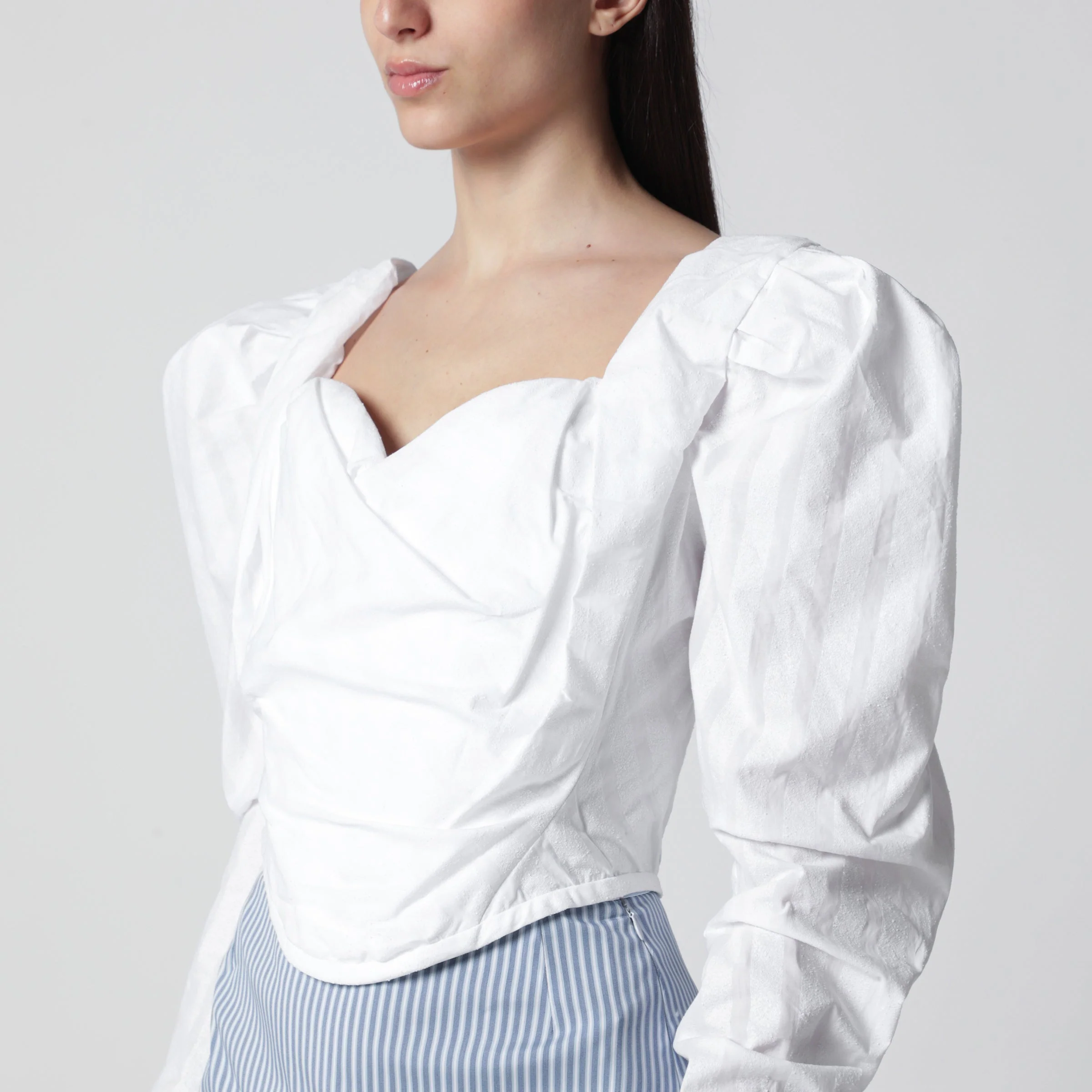 Vivienne Westwood Sunday Corset Top In White Cotton Women - Image 2