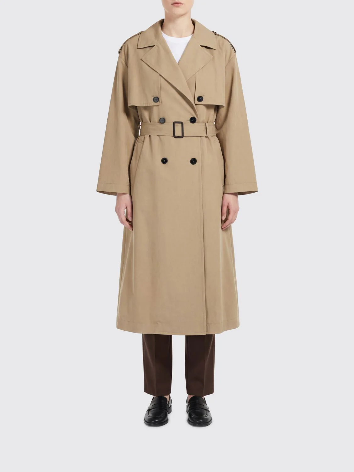 Weekend Max Mara Coat Woman Brown