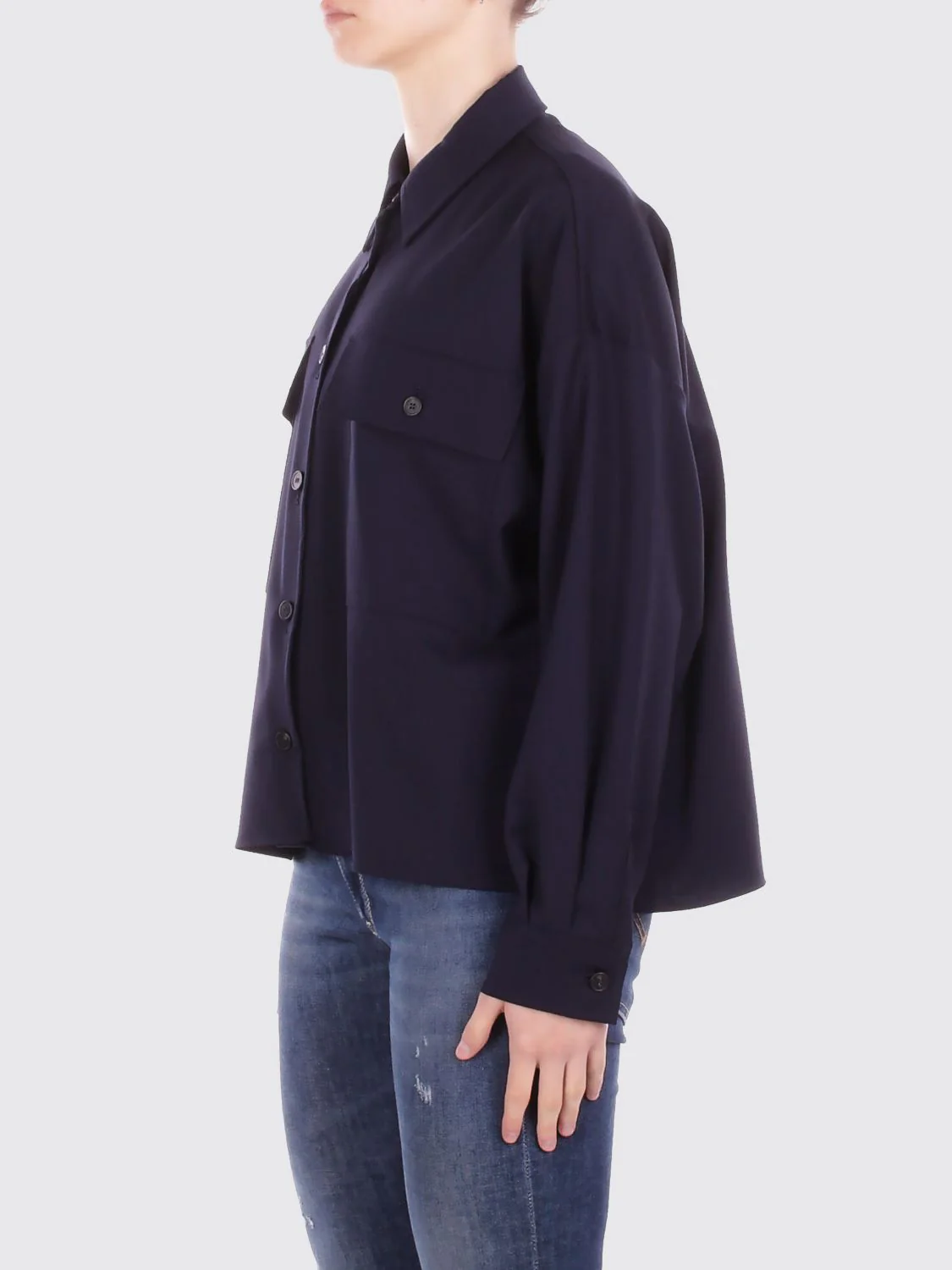 Weekend Max Mara Jacket Woman Blue - Image 3