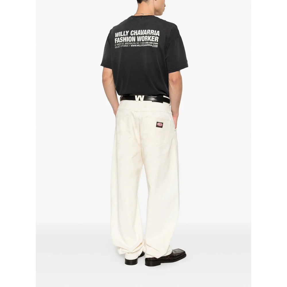 Willy Chavarria Black T-Shirts & Vests - T-Shirts Men - Image 2