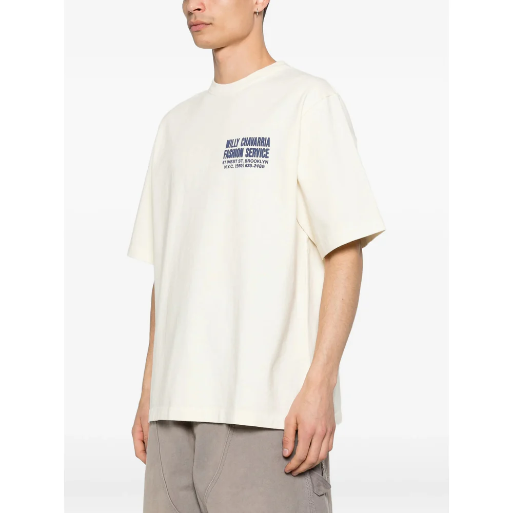 Willy Chavarria Neutrals T-Shirts & Vests - T-Shirts Men - Image 4