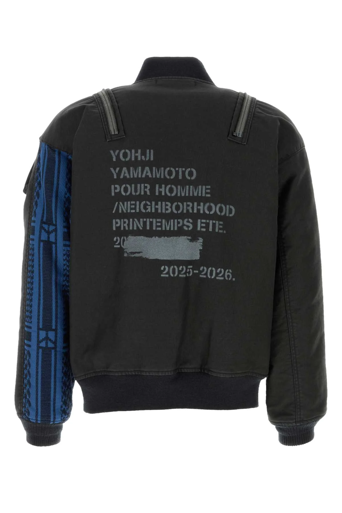 Yohji Yamamoto Men Black Denim Yohji Yamamoto X Neighborhood Bomber Jacket - Image 2