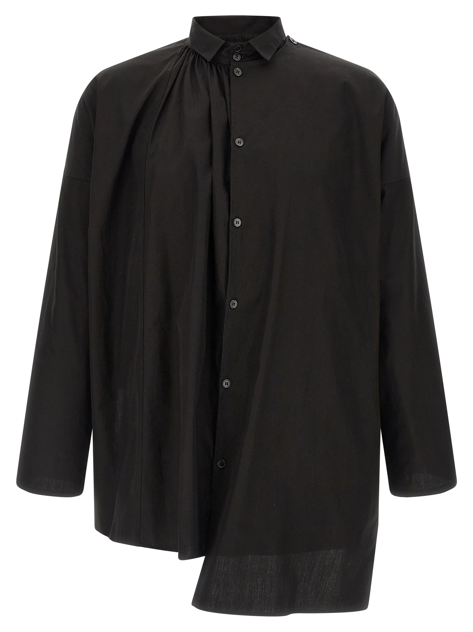 Yohji Yamamoto Men 'Collar Gather Double B' Shirt