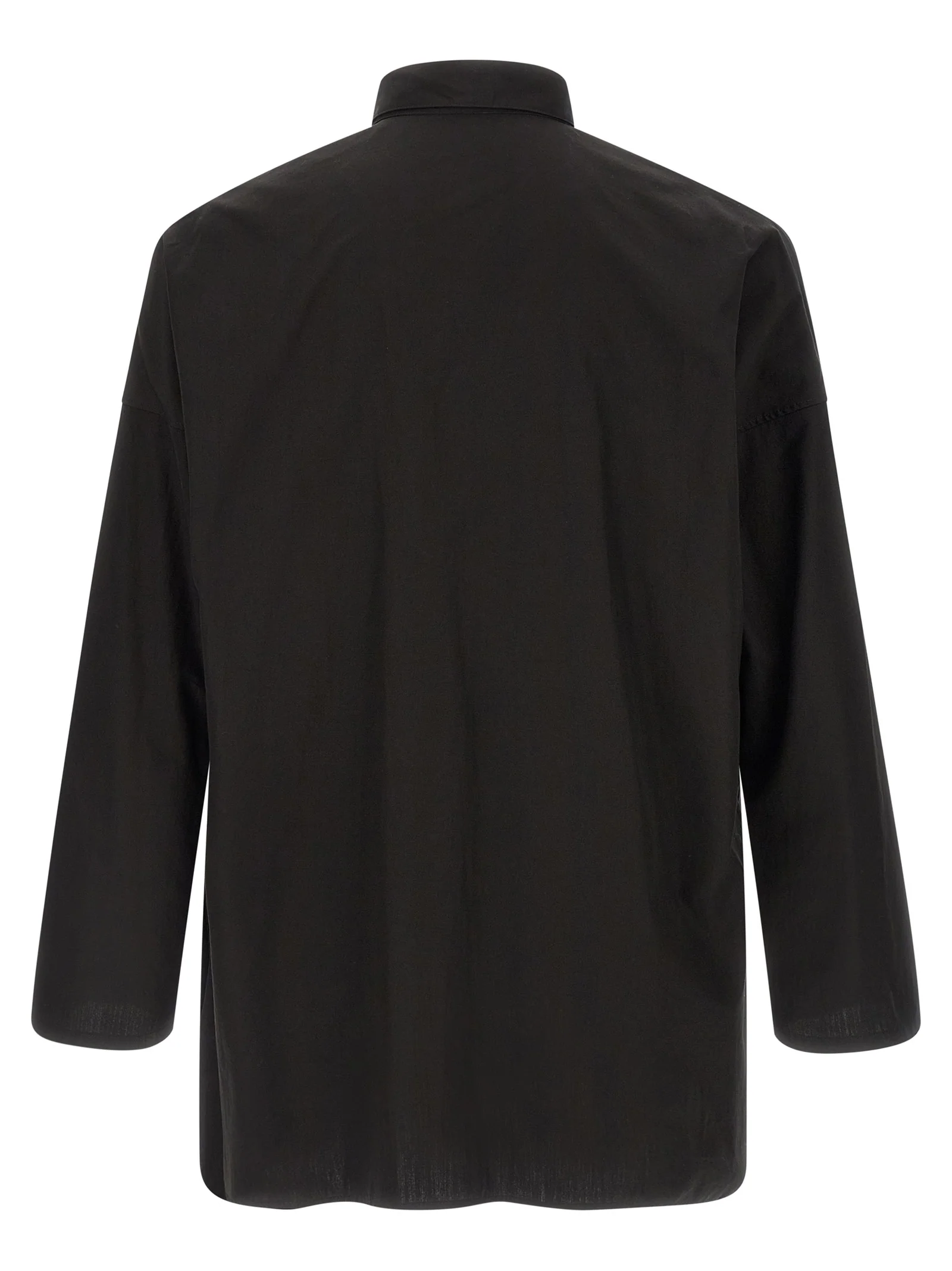 Yohji Yamamoto Men 'Collar Gather Double B' Shirt - Image 3
