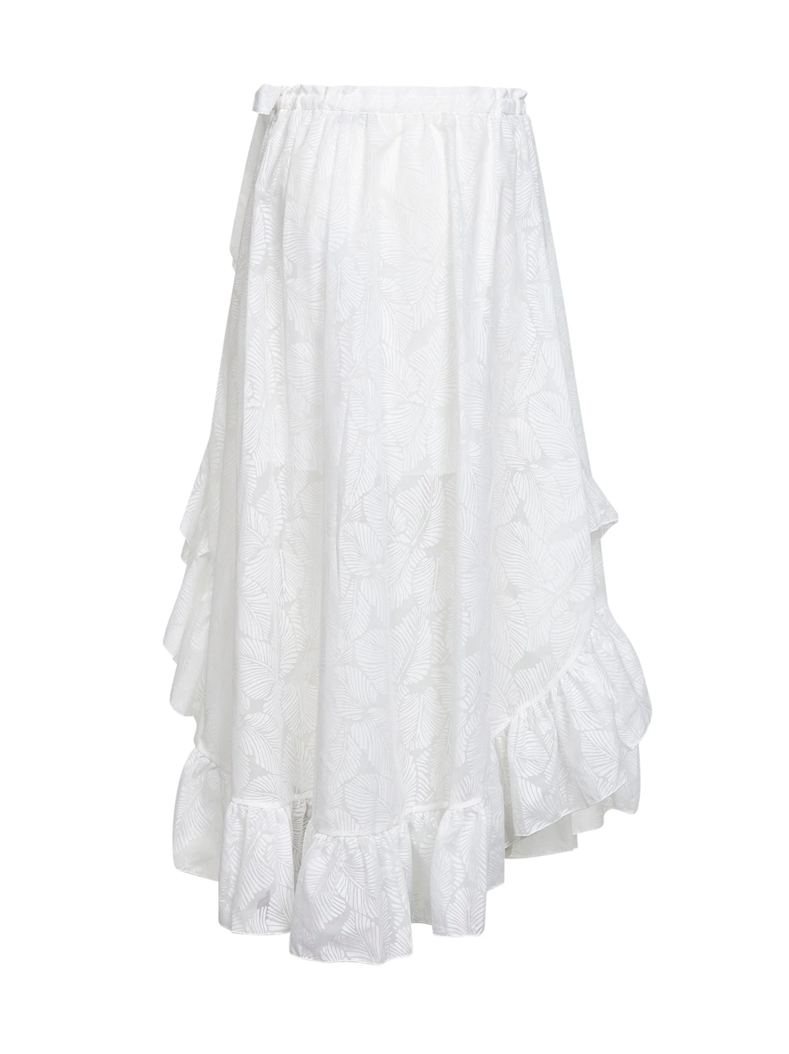 Zimmermann Women Ivory Printed Cotton Blend Daylight Maxi Skirt - Image 2
